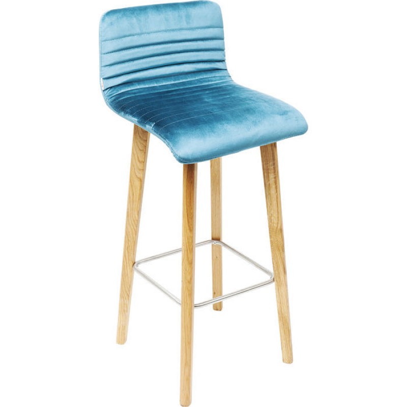 Bar Stool Lara Velvet Bluegreen